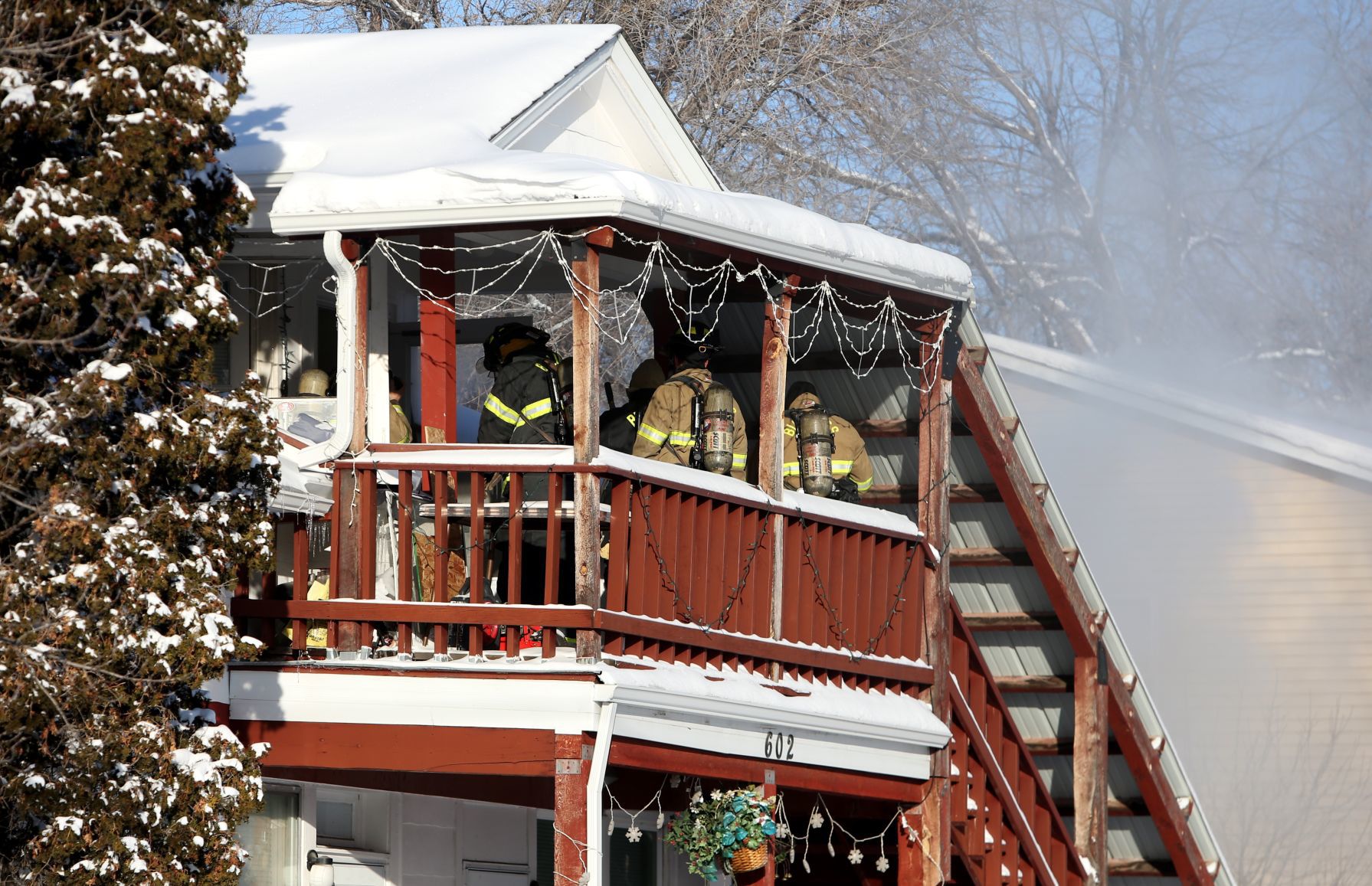Apartment fire